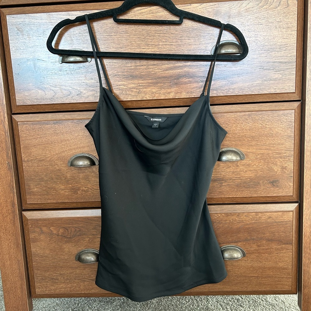 Express Satin Black Tank